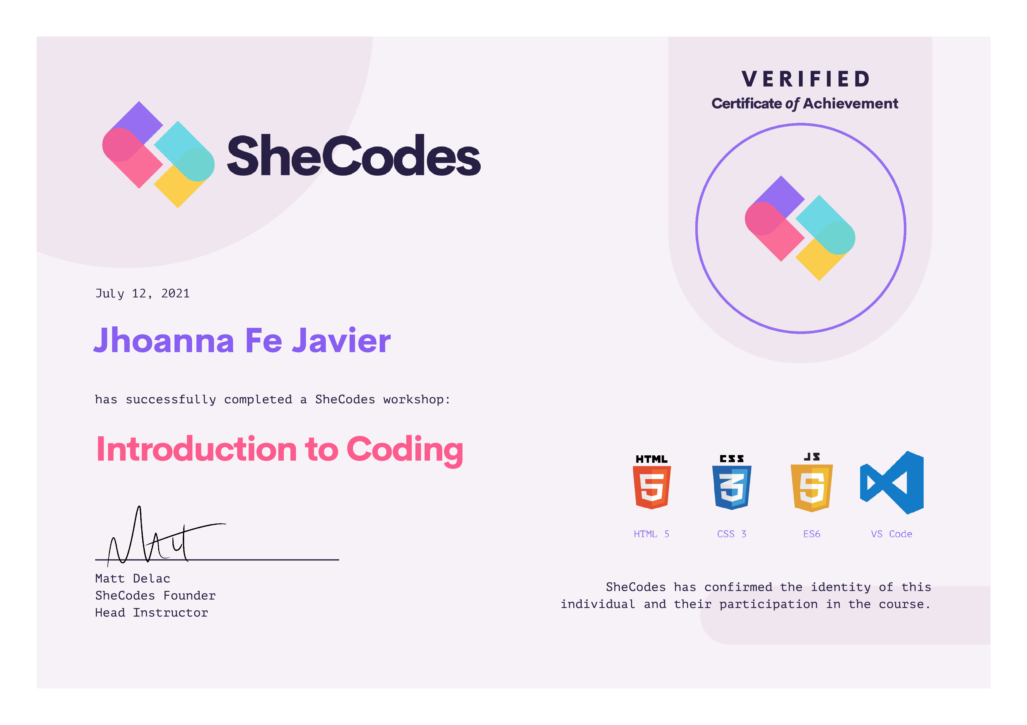 Shecodes Basics