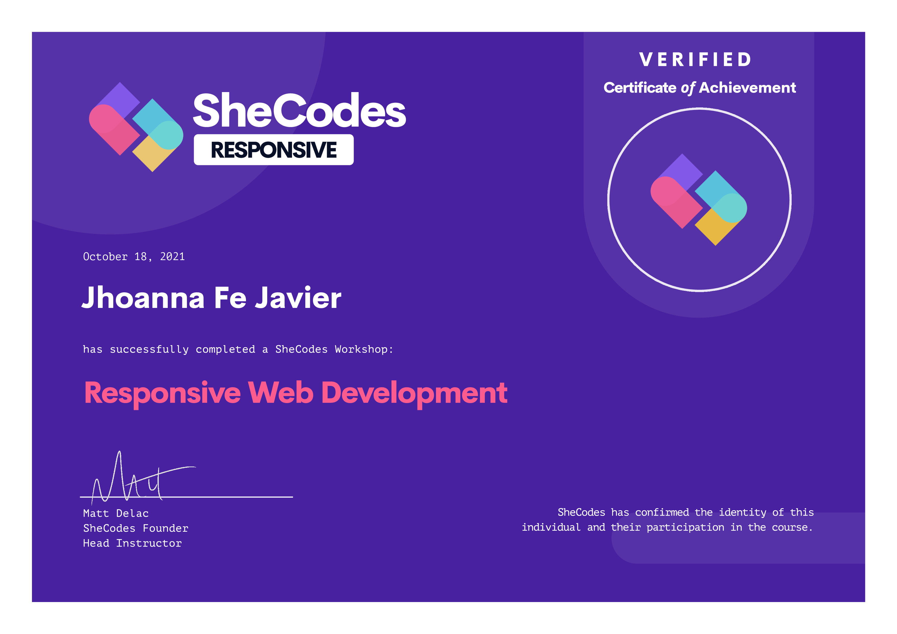 Shecodes Responsive